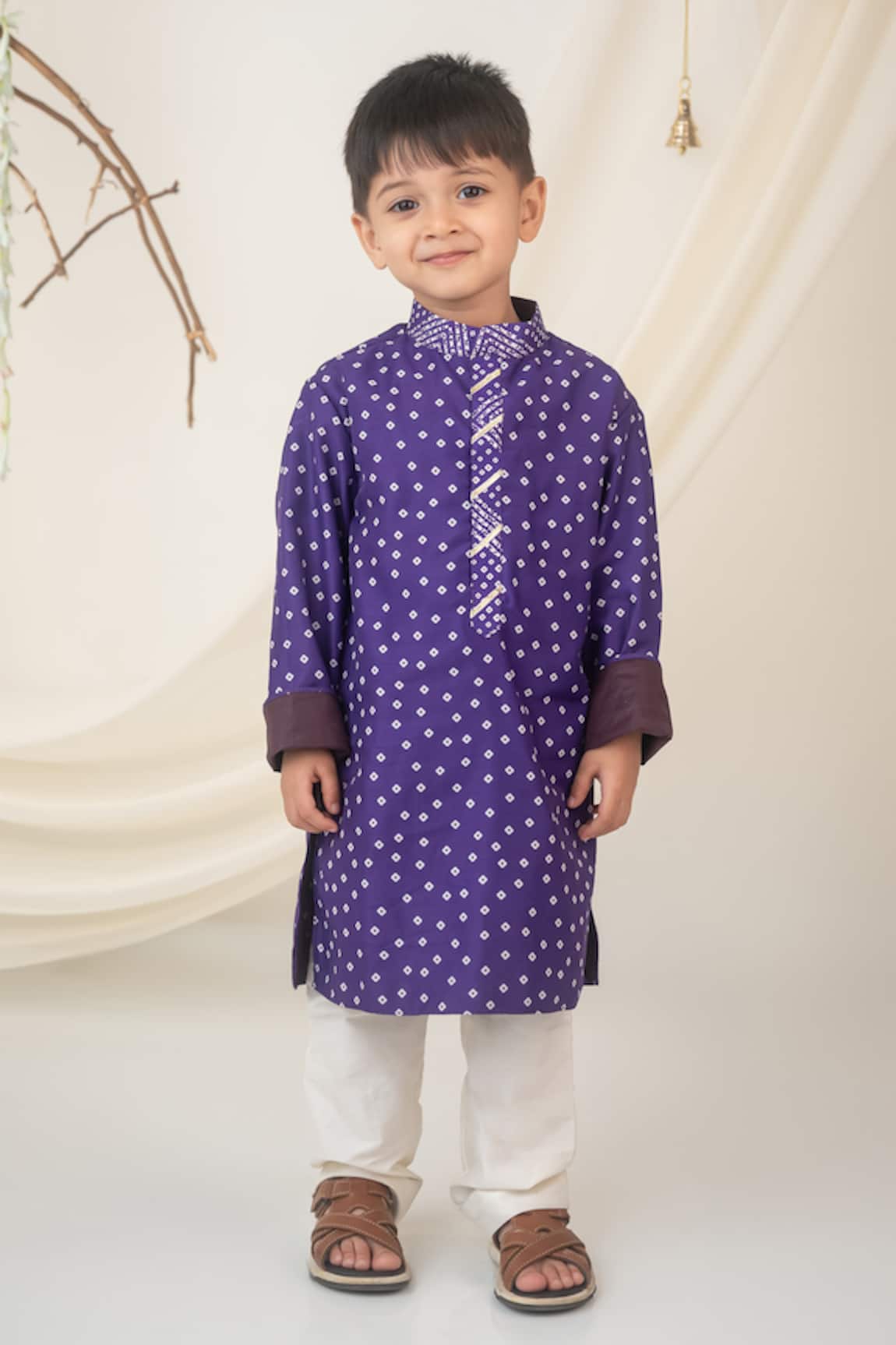 Label Neeti Bandhani Print Kurta 