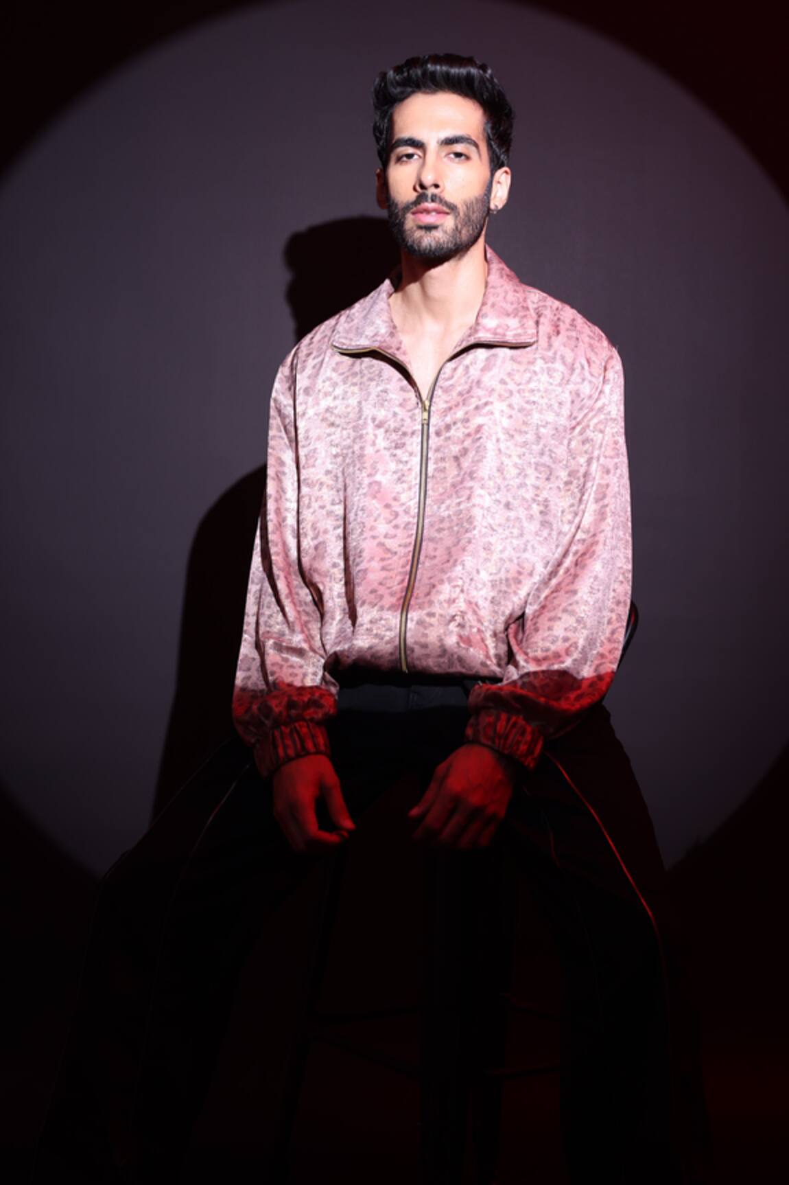 Label Muslin Designer Satin Rose Gold Shirt 