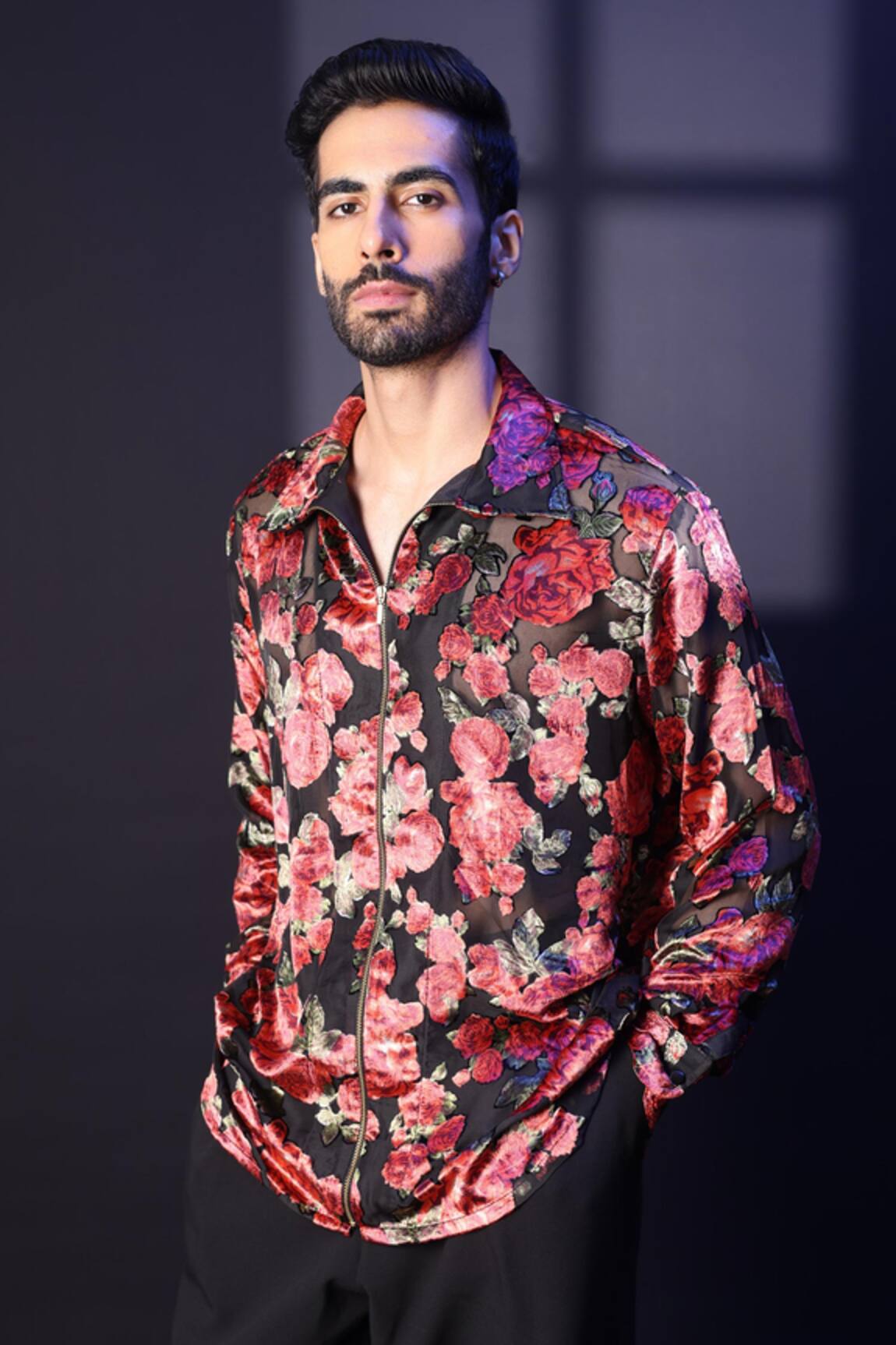 Label Muslin Floral Print Designer Shirt 