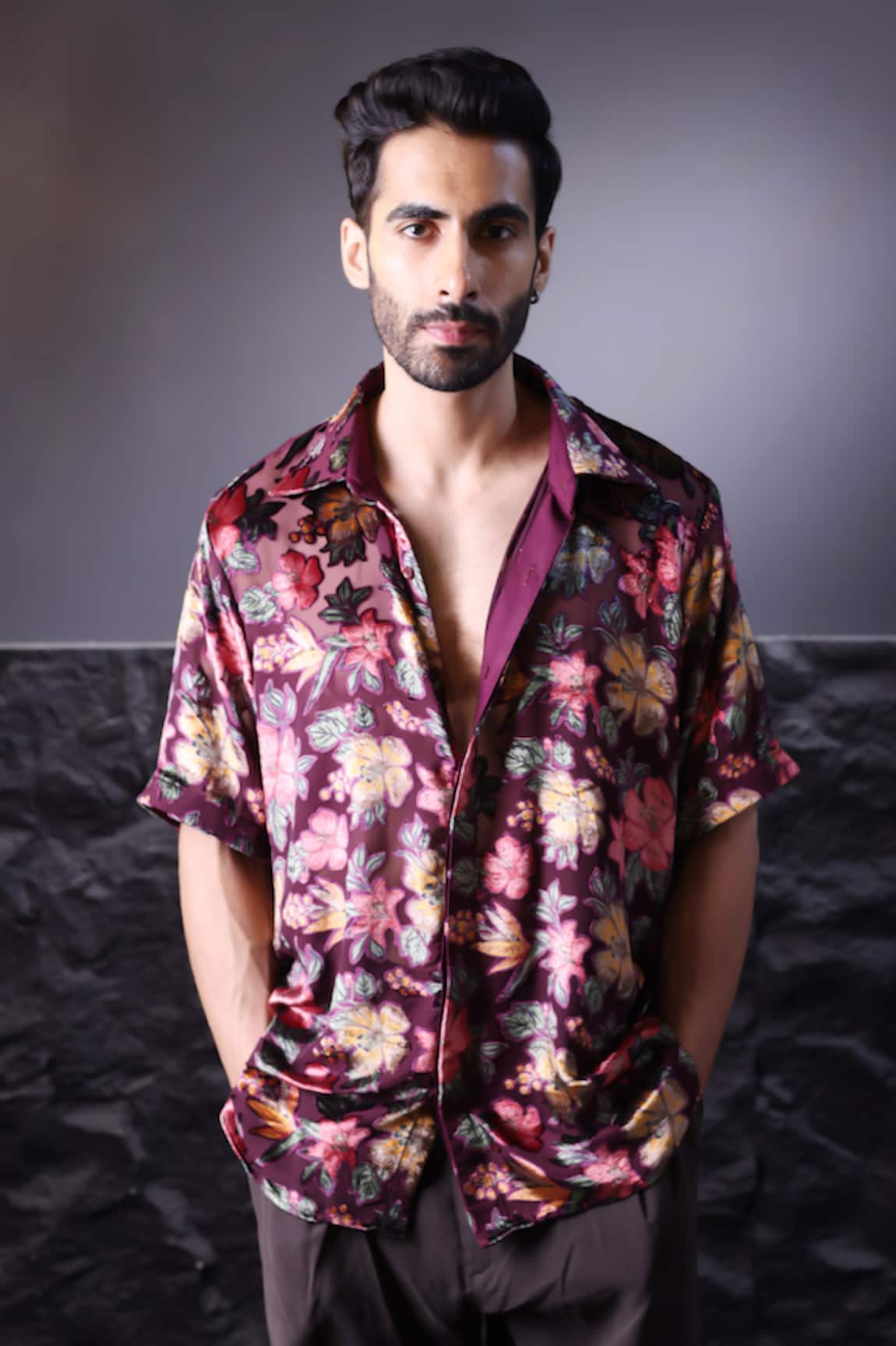 Label Muslin Floral Print Brasso Shirt 