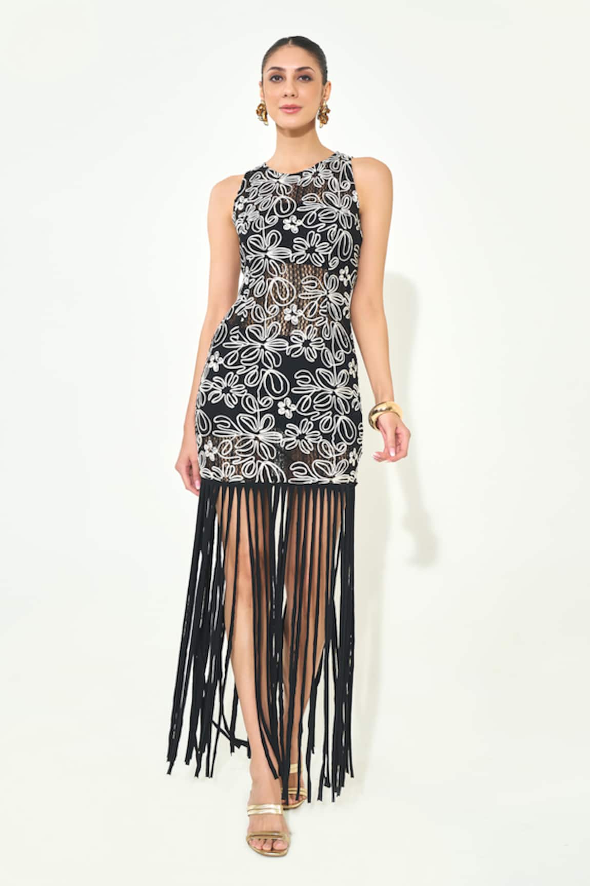 Qala Clothing Fringe Maxi Dress 
