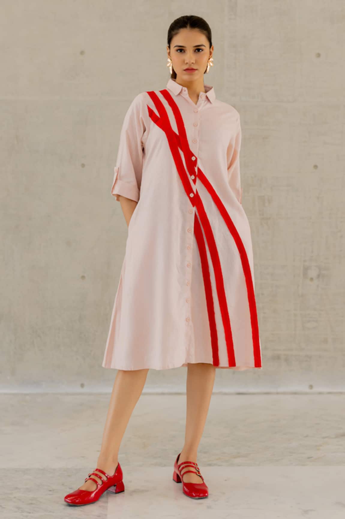 Silai Studio Oyster Wave Dress 