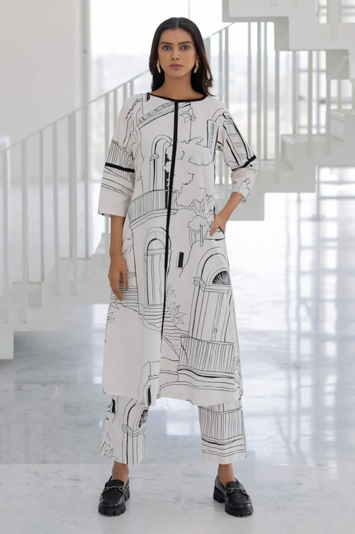 Silai Studio Designer Arches and Avenues Kurta Set 