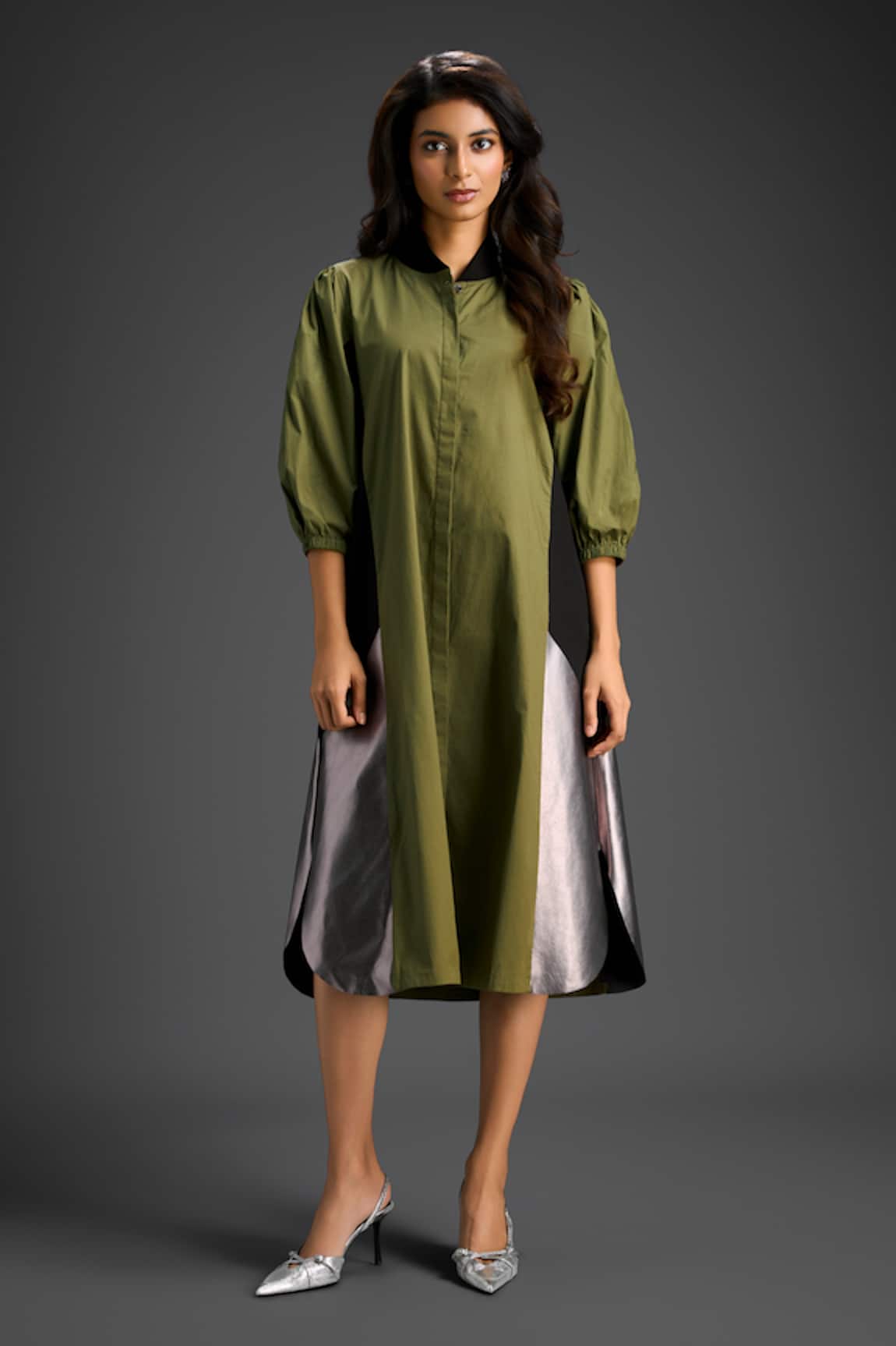 Deepika Arora Green Designer Dress 