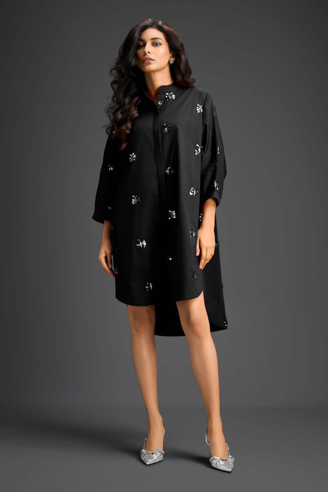 Deepika Arora Black Designer Embellished Dress 