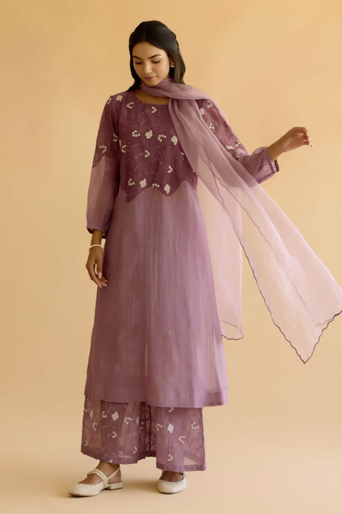 Naaz By Noor Embroidered Kurta Pant Set 
