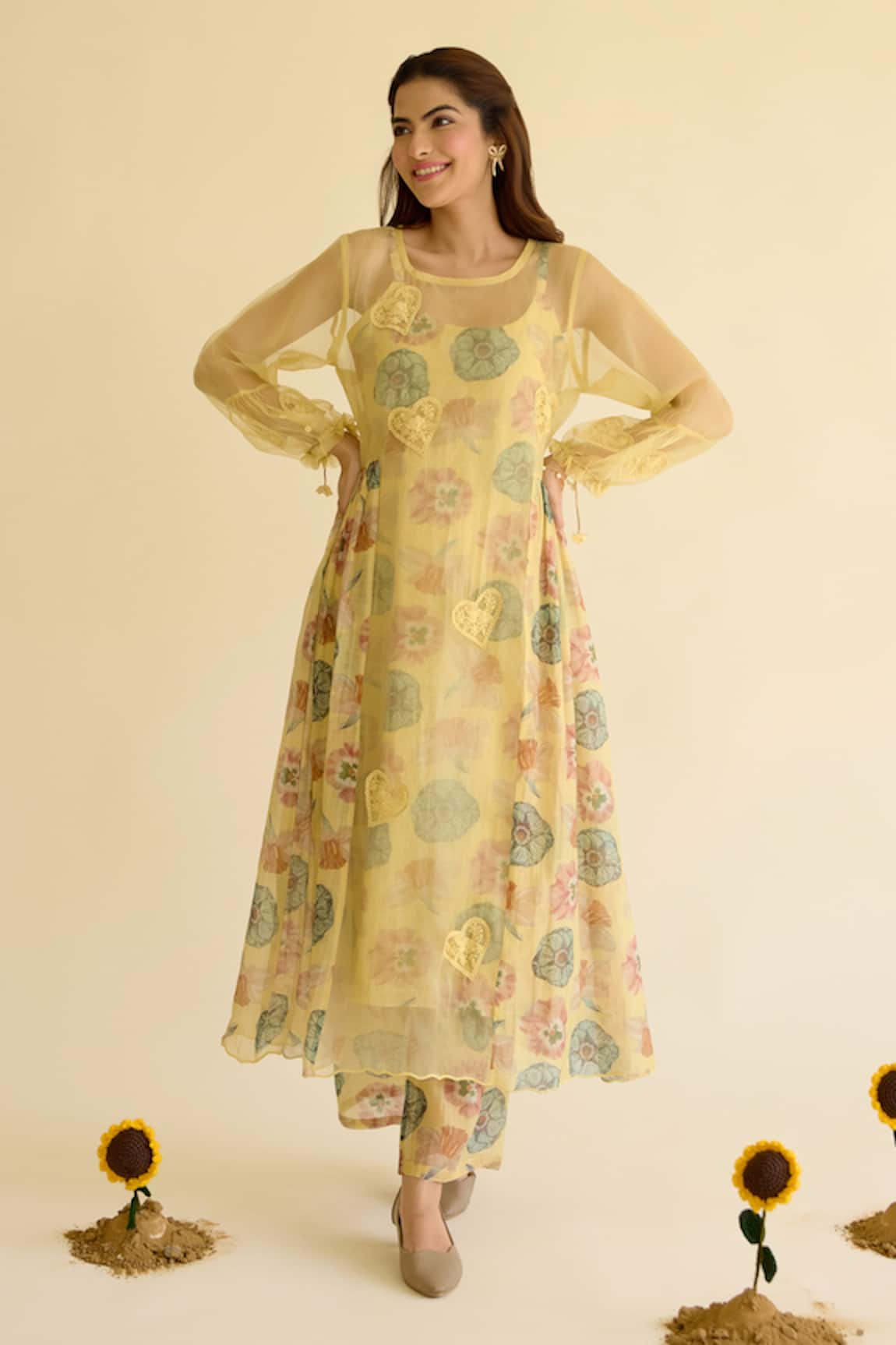 Naaz By Noor Printed Kurta & Pant Set 