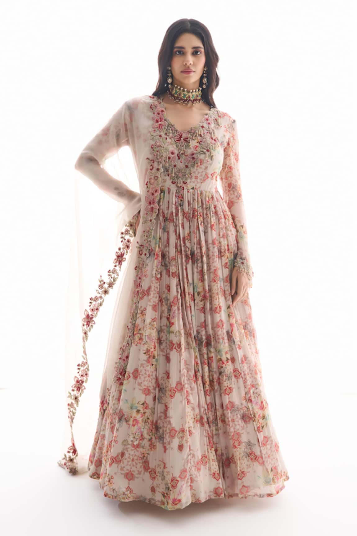 Ridhima Bhasin Designer Aksah Anarkali Set 