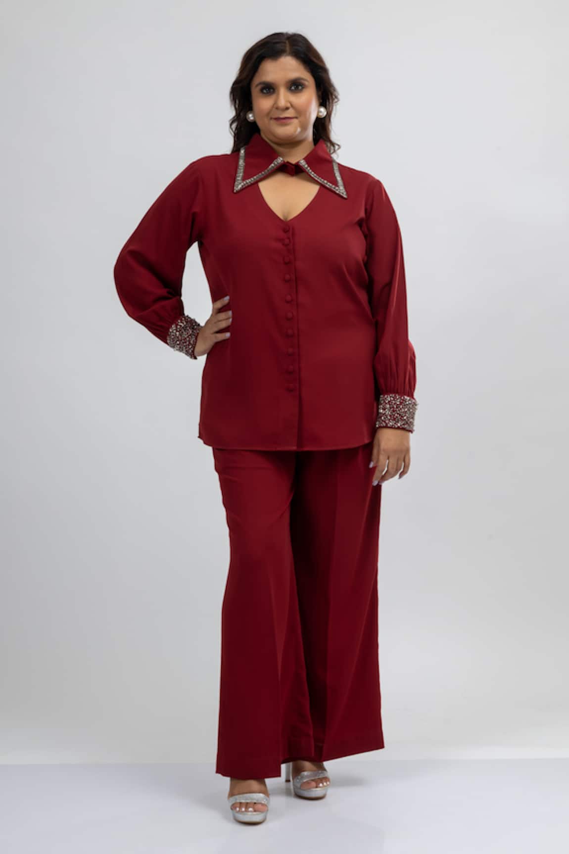 Mamicha Deco Embroidered Co-ord Set 