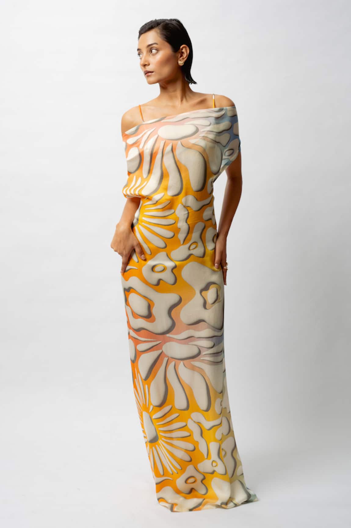 Forty Four Satin Allure Backless Resort Gown 