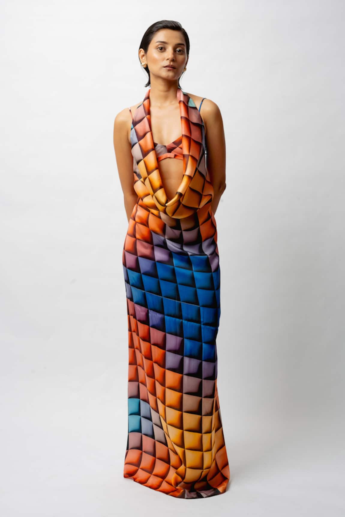Forty Four Satin Allure Backless Resort Dress 