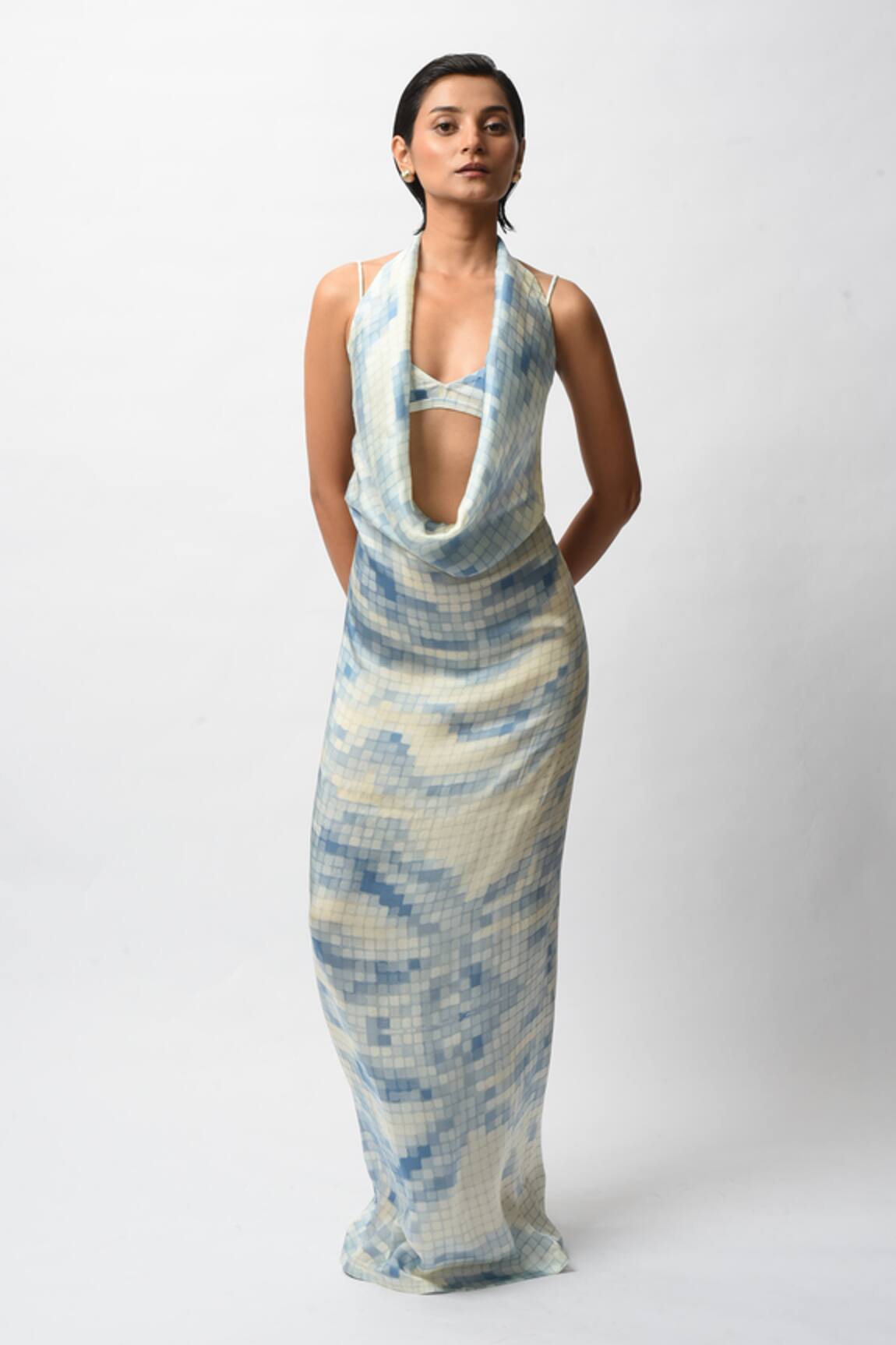 Forty Four Satin Allure Backless Resort Gown 