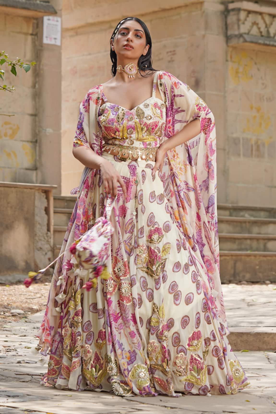 Soniya G Designer Floral Lehenga Set 