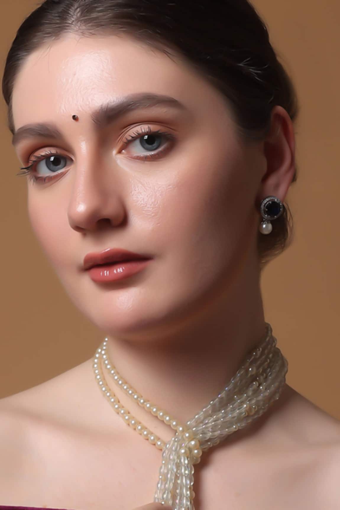 Dugran By Dugristyle Sapphire Whisper Drop Earrings 