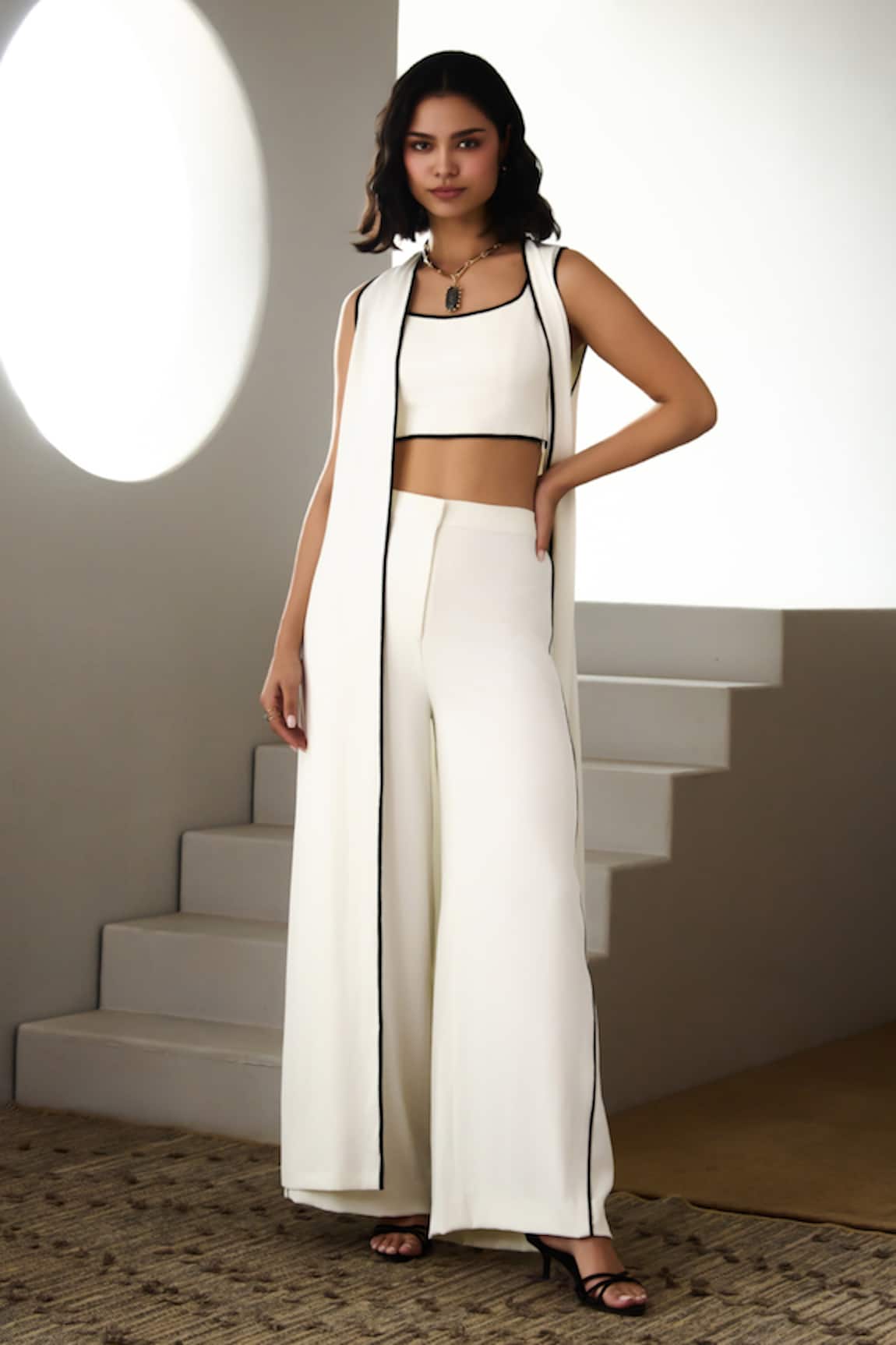 Label Deepika Nagpal Ivory Arya Co-ord Set 