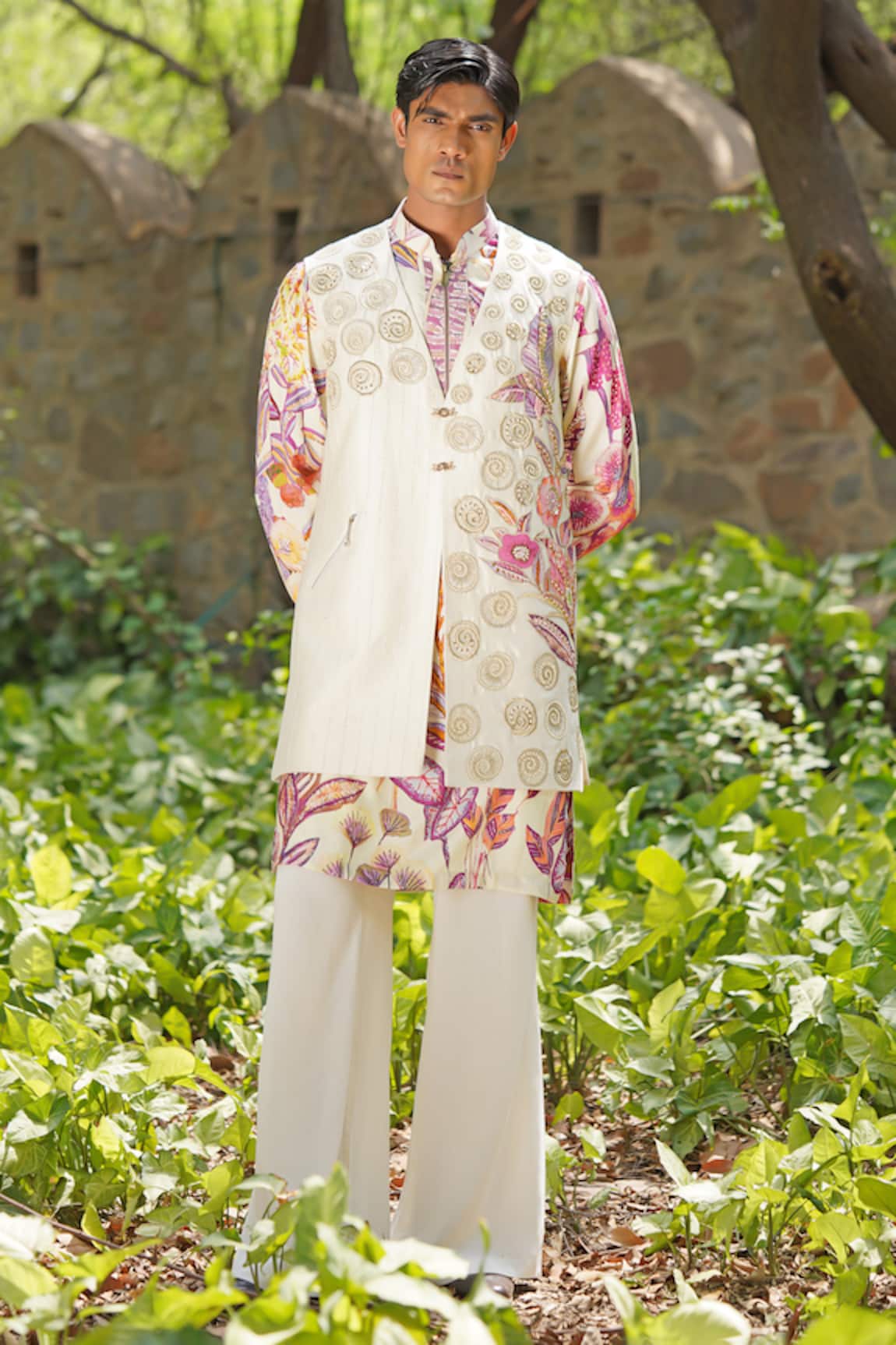Soniya G Ivory Digital Print Kurta Set 