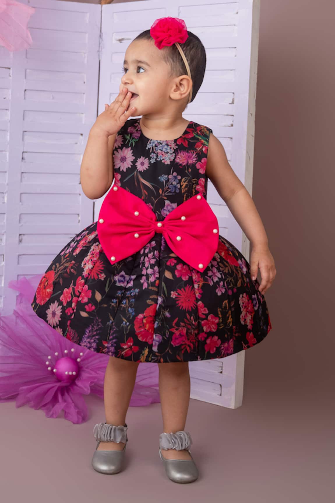 Label Neeti Floral Organza Dress  