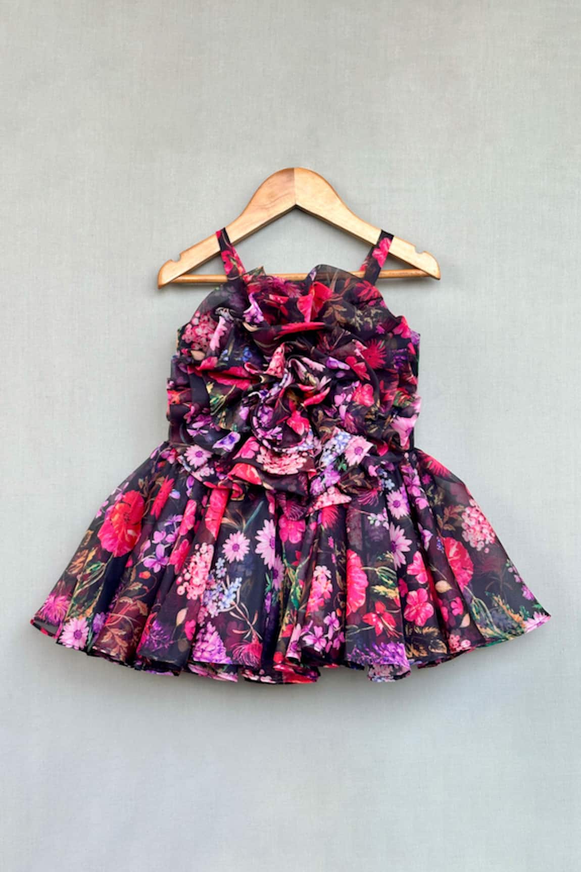 Label Neeti 3D Floral Applique Dress 