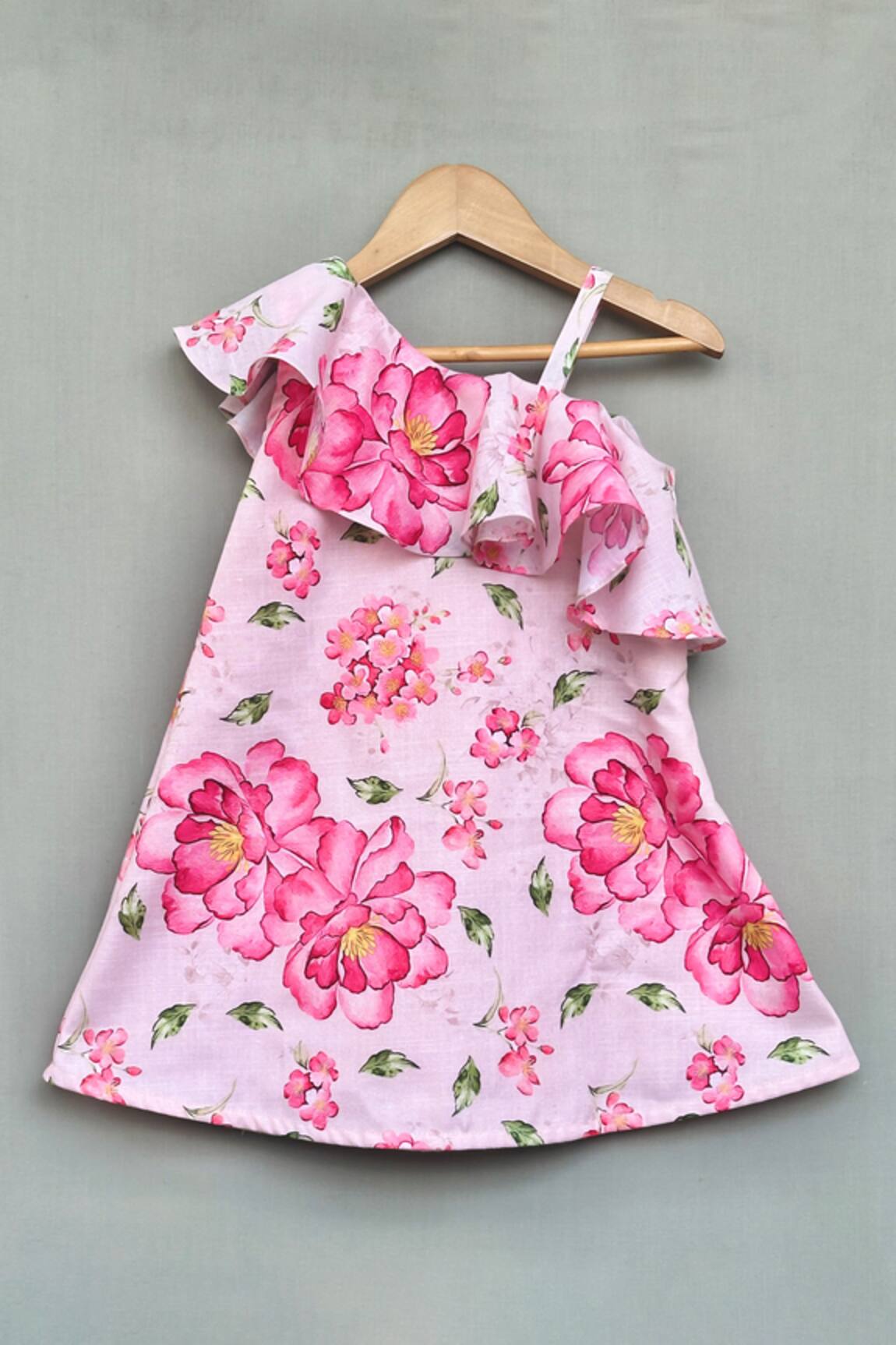Label Neeti Floral One Shoulder Dress 