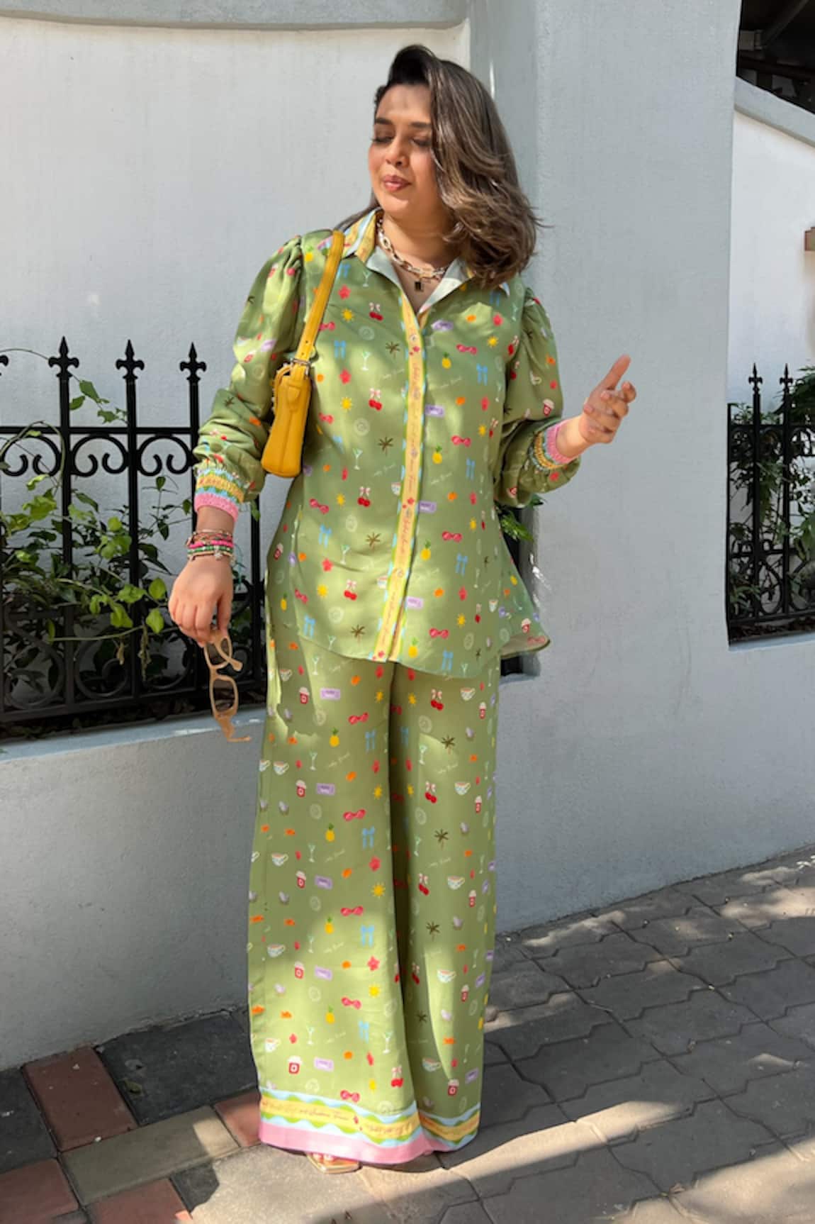 Sonam Parmar Jhawar Printed Soft Cotton Shirt & Pant Set 
