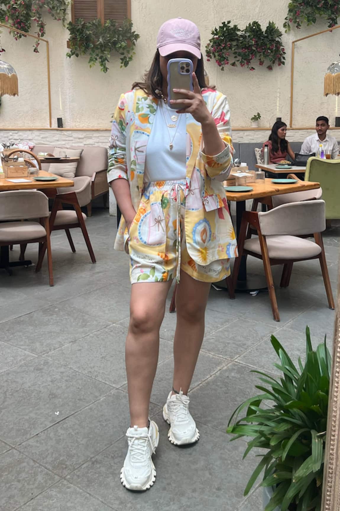 Sonam Parmar Jhawar Multicolor Soft Cotton Jacket & Shorts Set 