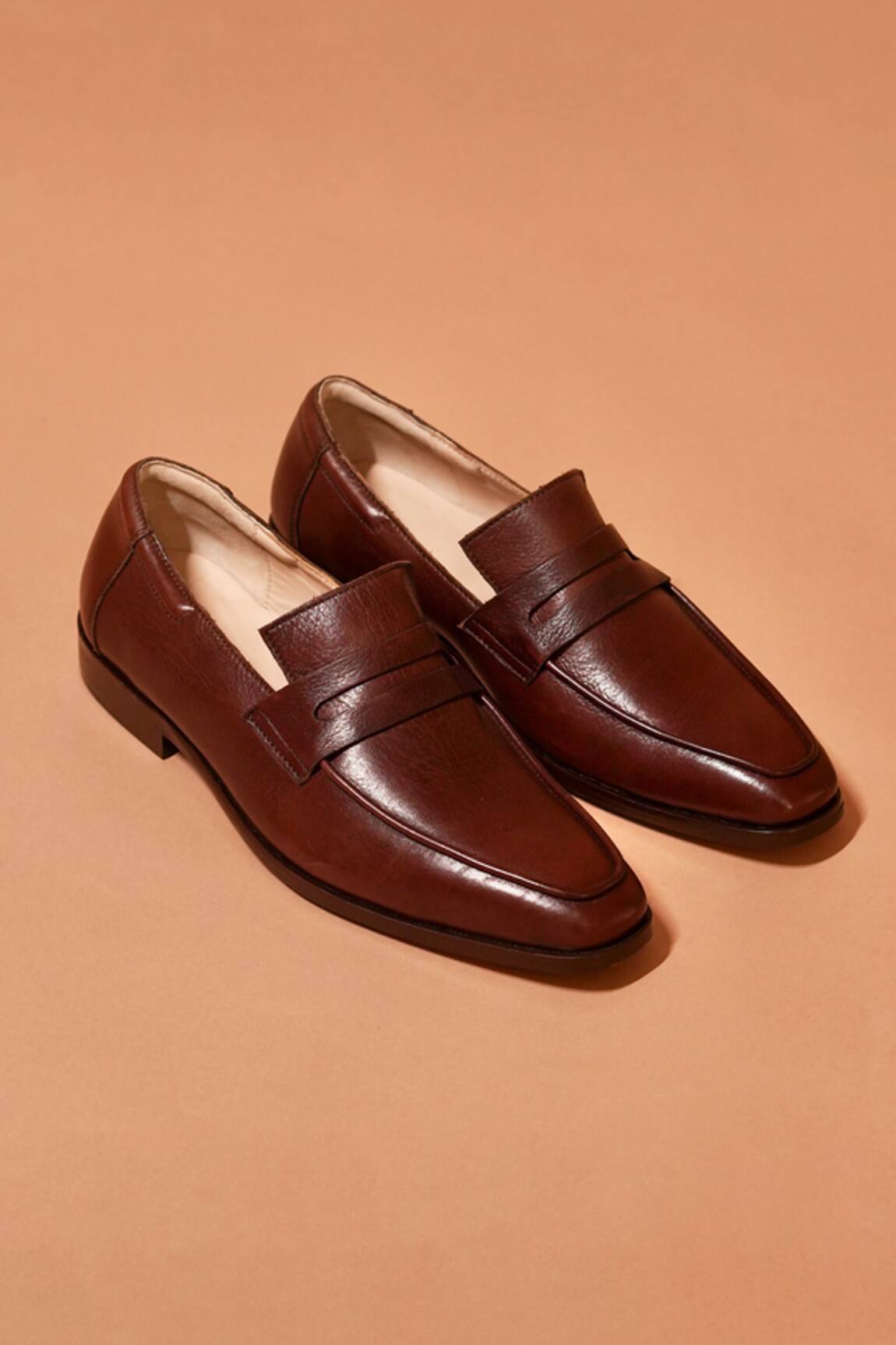 Dmodot Brown Leather Designer Shoes 