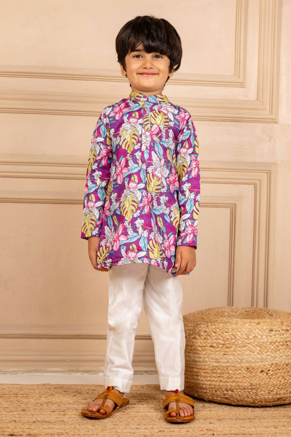 Jilmil Dreamwear Floral Digital Printed Kurta & Pant Set 