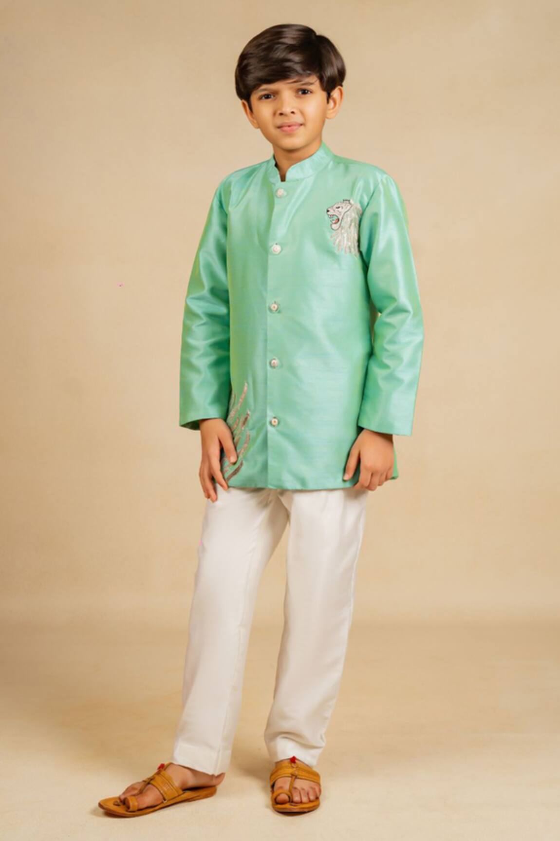 Jilmil Dreamwear Embroidered Turquoise Blue Kurta Set 