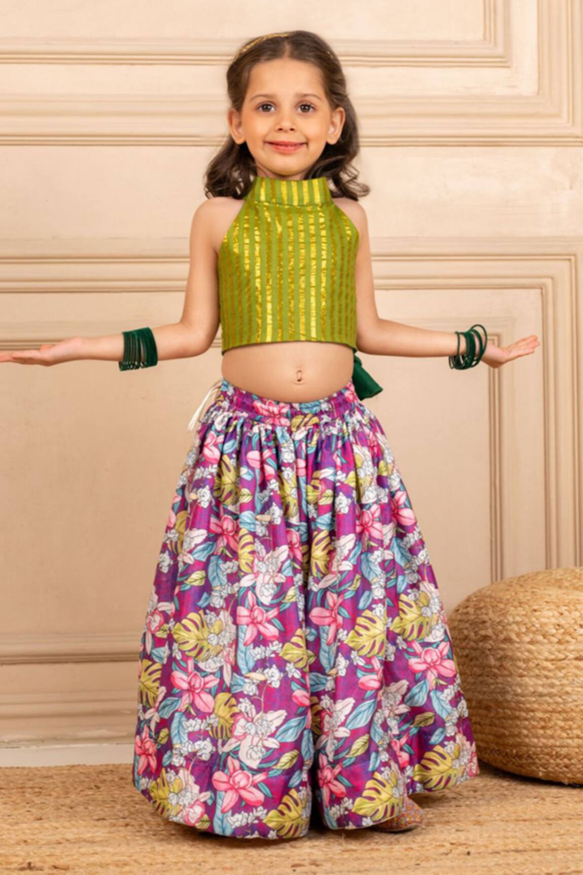 Jilmil Dreamwear Digital Print Top & Lehenga Set 