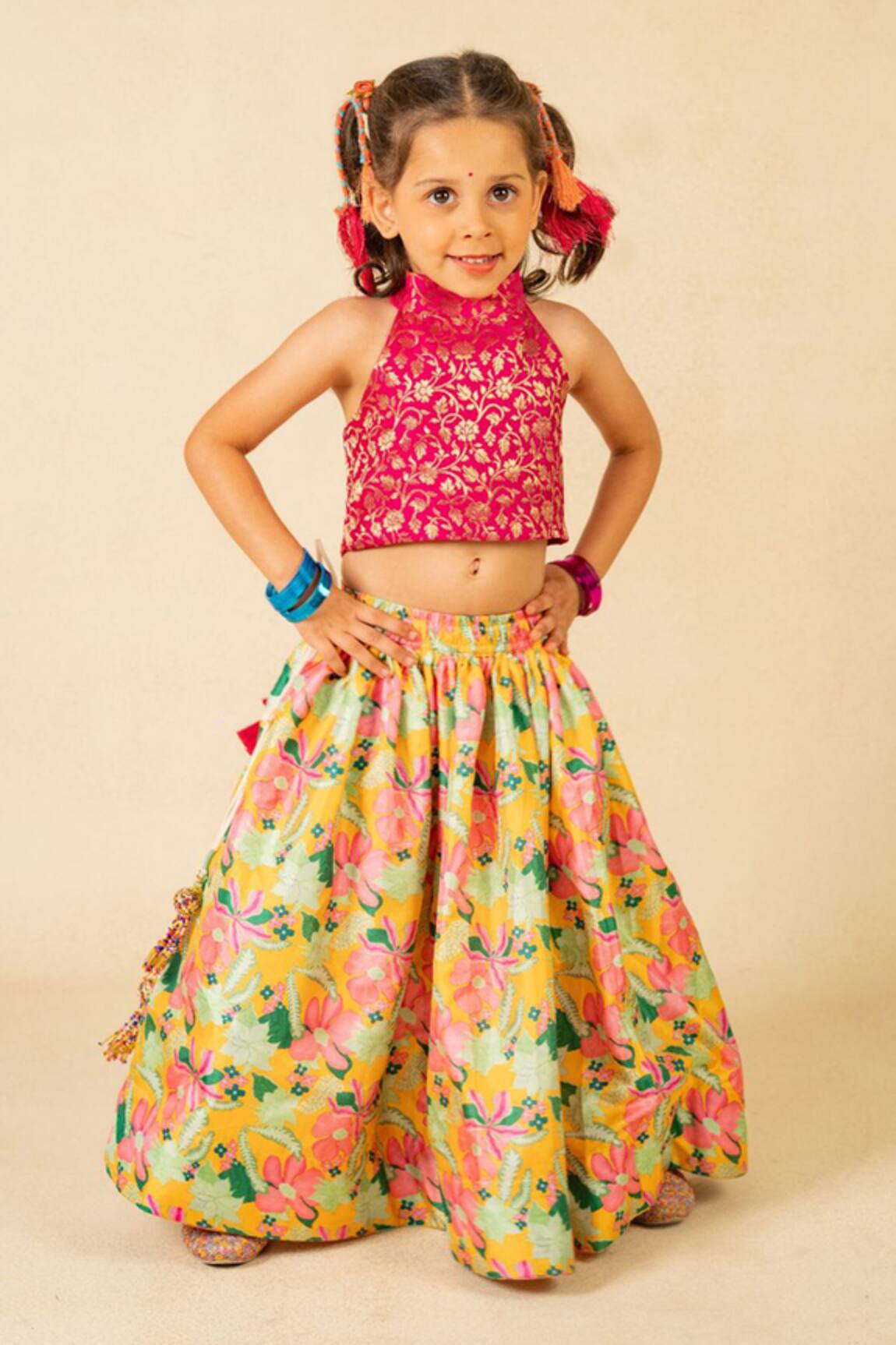 Jilmil Dreamwear Pink Digital Print Lehenga Set 