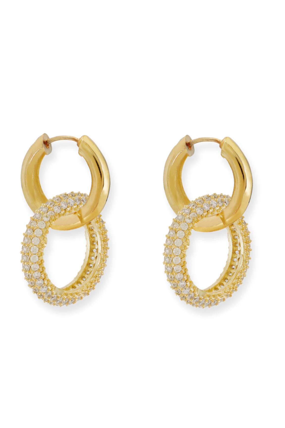 Esme By Aashna Dalmia Gold Plated Designer Earrings 