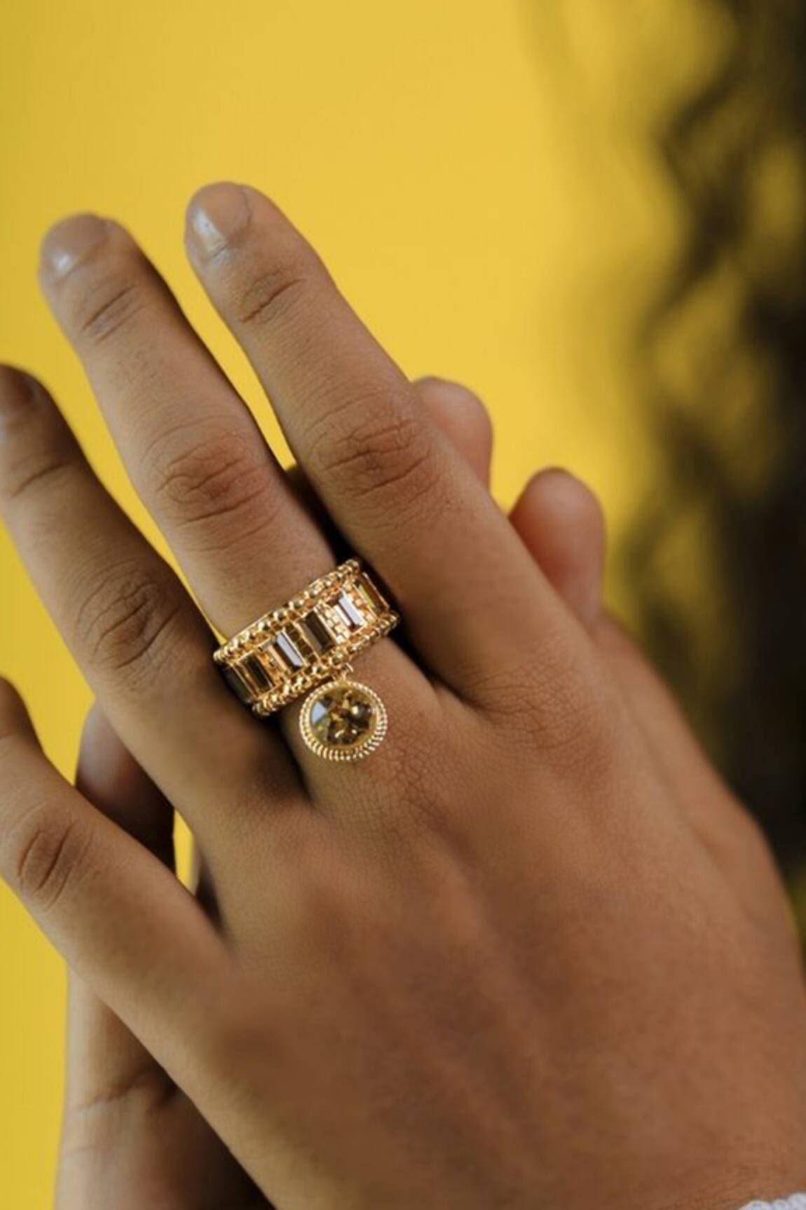 Esme By Aashna Dalmia Designer Embellished Ring 