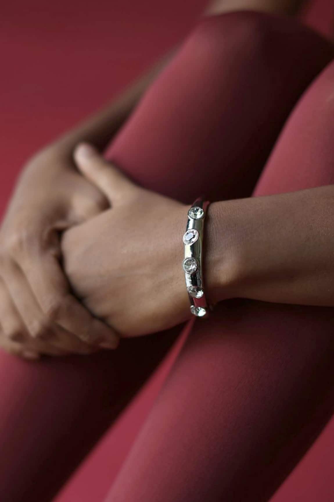 Esme By Aashna Dalmia Silver Designer Bracelet 