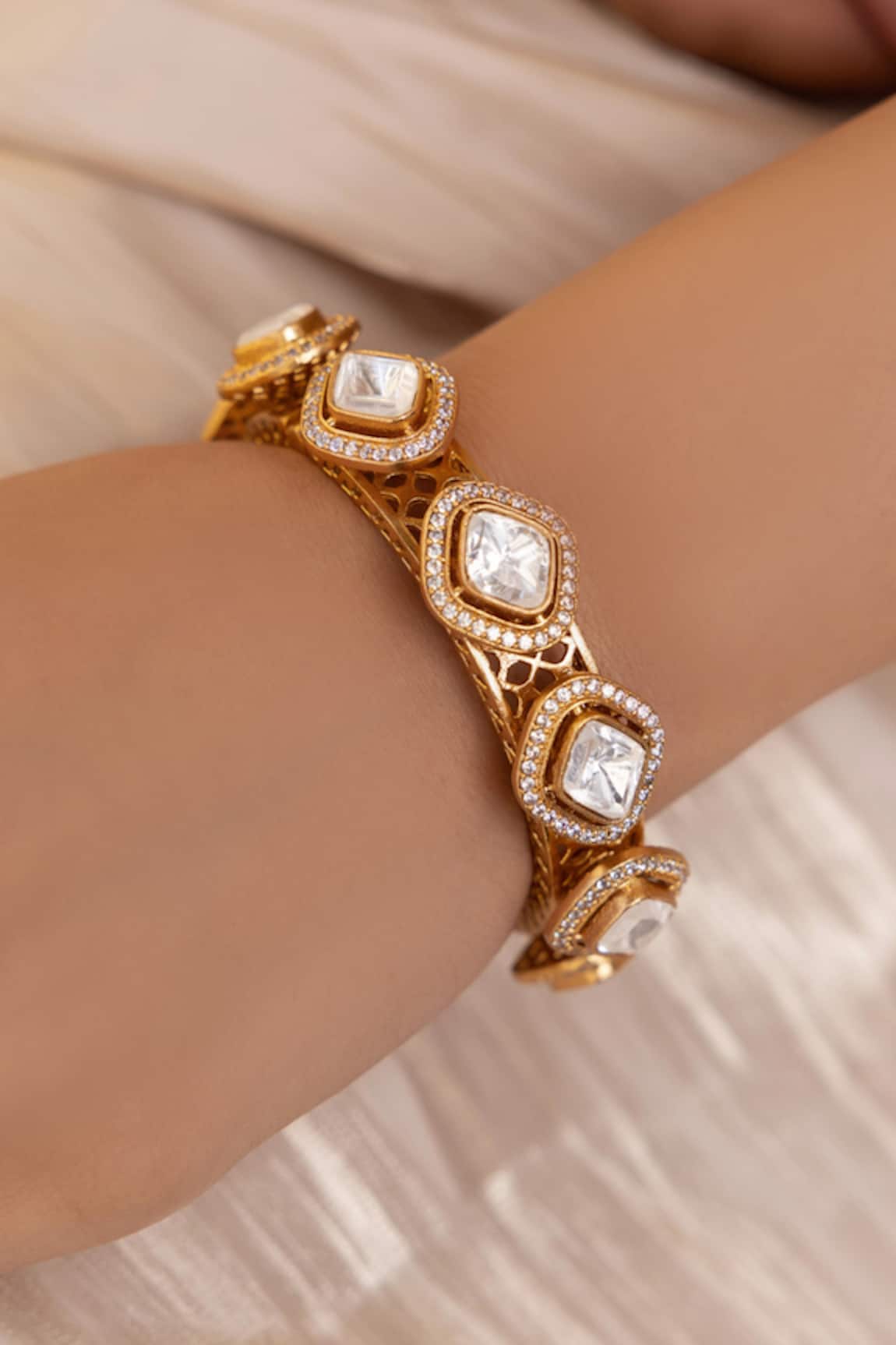 Joules By Radhika Designer Tanuya Gold Bangle 