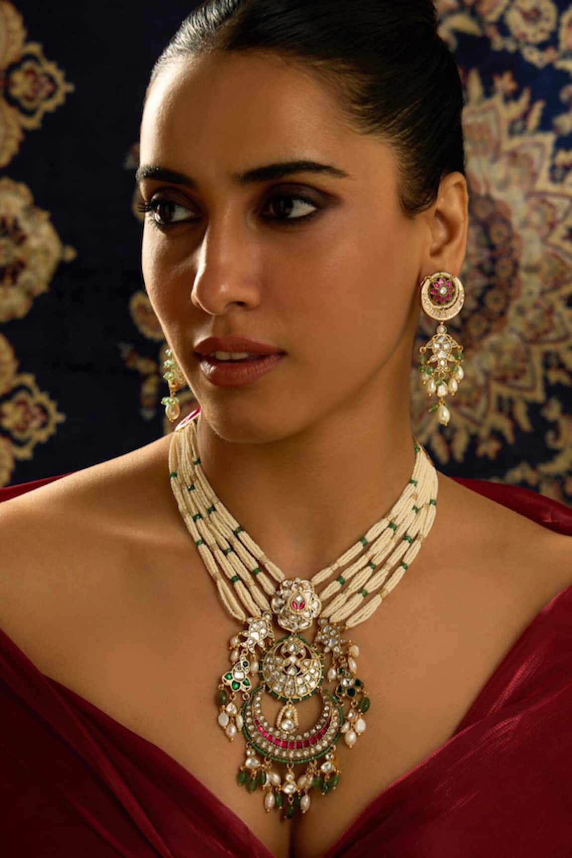 Joules By Radhika Regal Heritage Necklace Set 