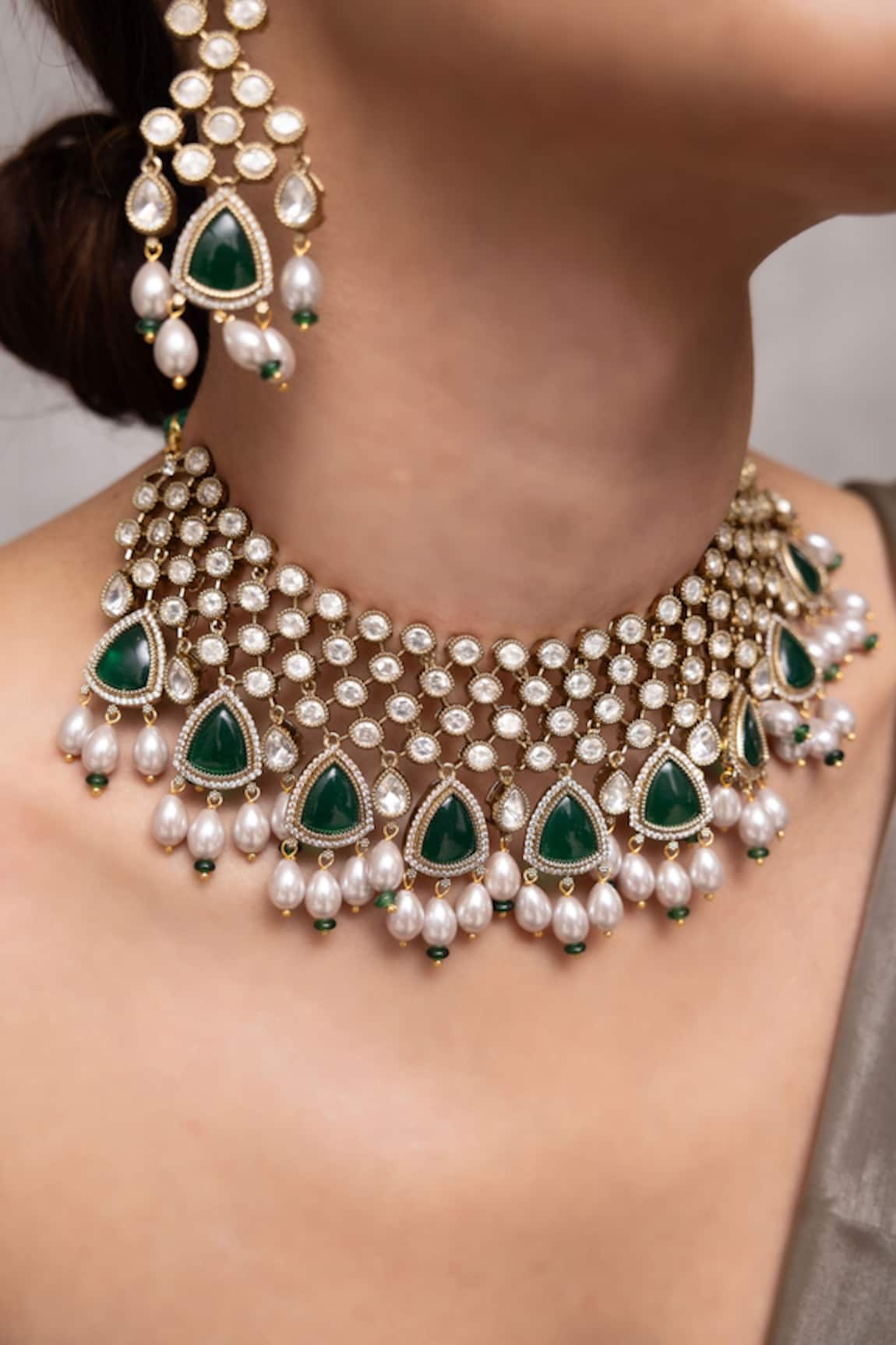 Joules By Radhika Designer Taniera Choker Set 