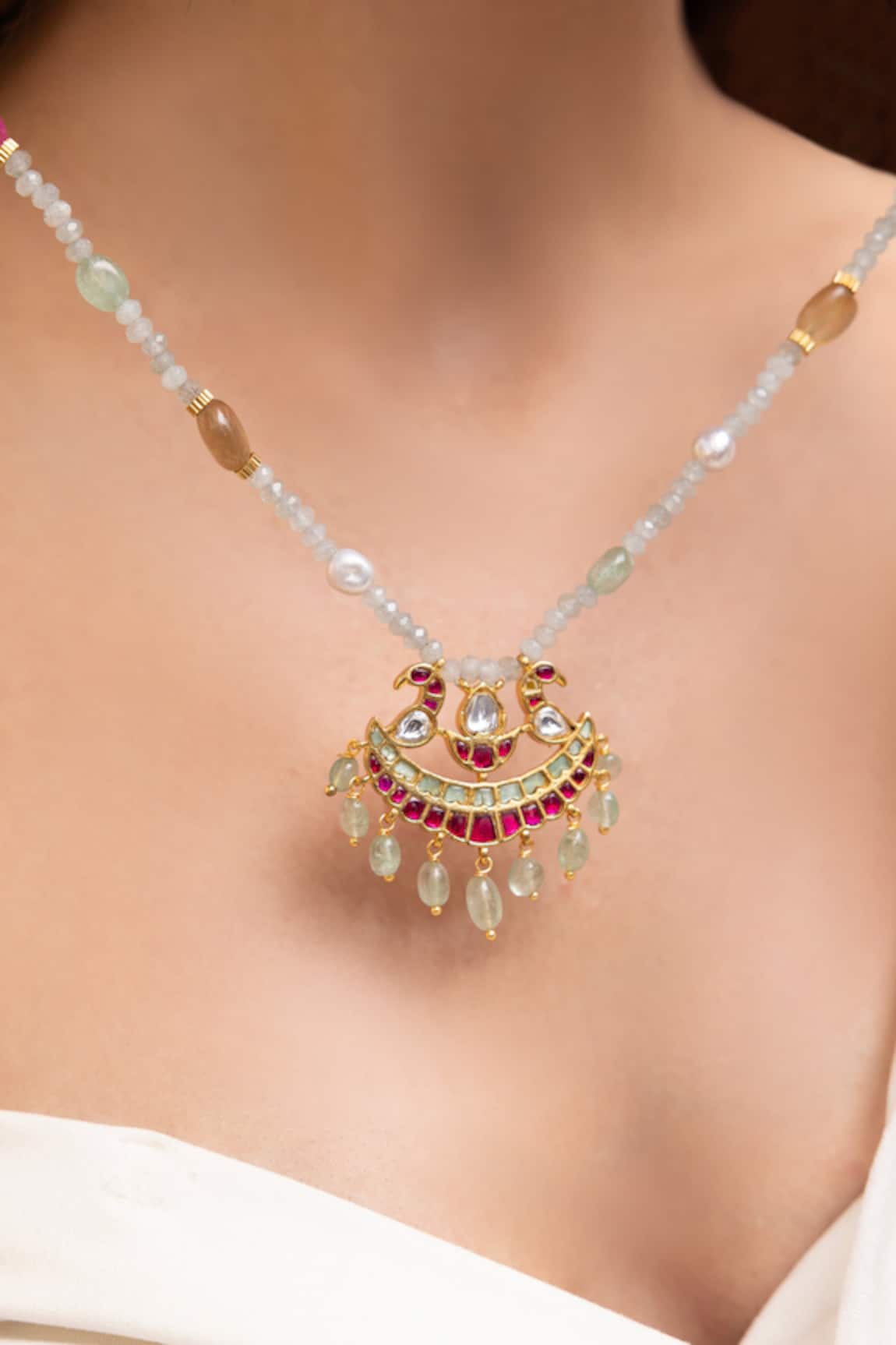 Joules By Radhika Amaira Gold Finish Necklace 