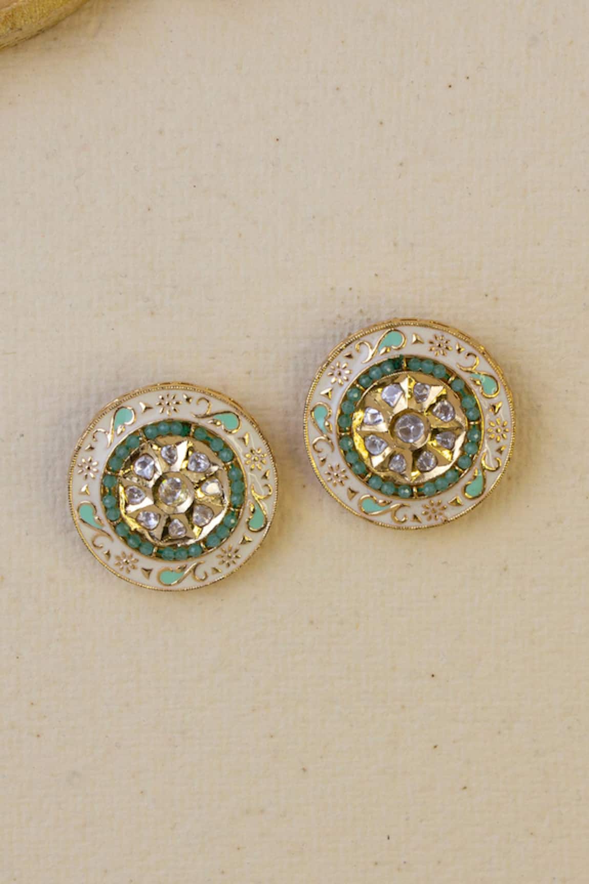 Joules By Radhika Kundan Cascade Earrings 
