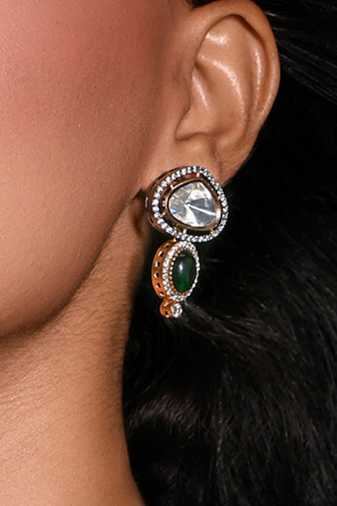 Joules By Radhika Crimson Cascade Earrings 