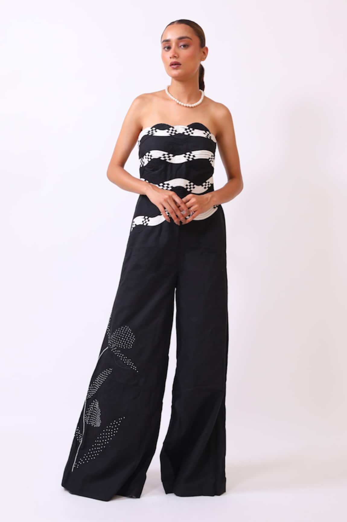 Baani Khurana Designer Black & White Jumpsuit 