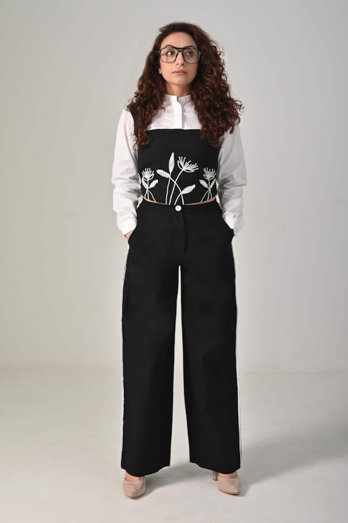 Baani Khurana Black Designer Top & Pant Set 