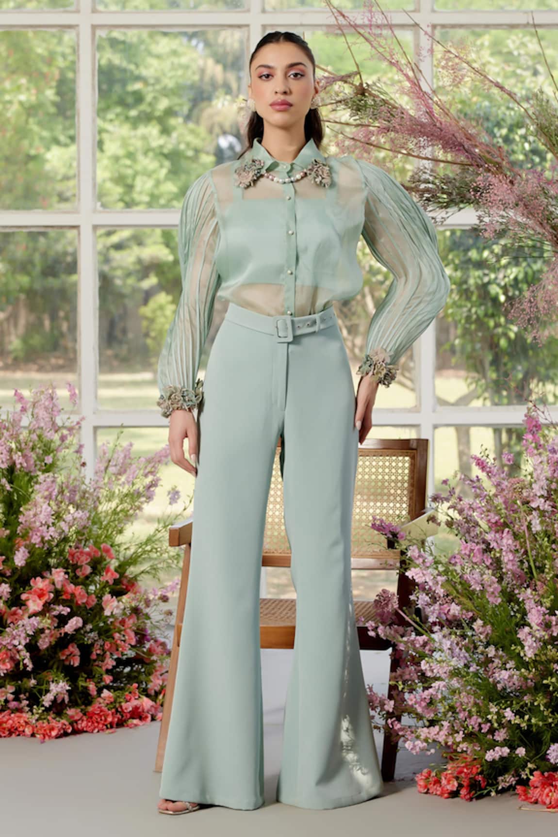 Parul And Preyanka Designer Silk Organza Co-ord Set 