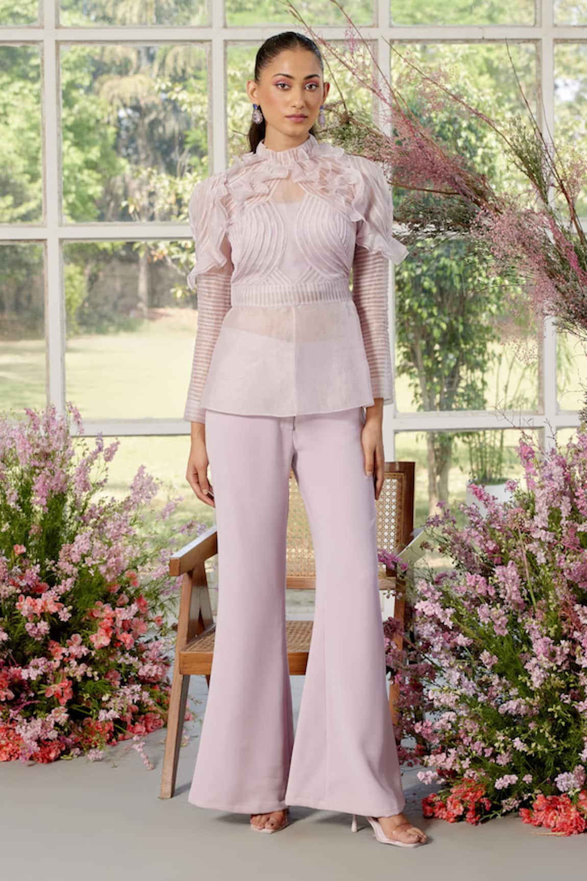 Parul And Preyanka Frill Detailing Co-ord Set 
