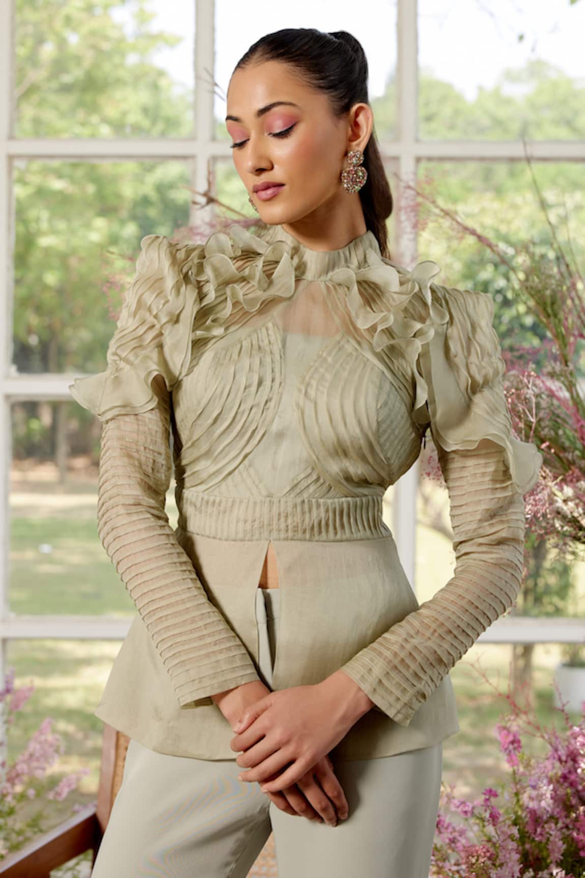 Parul And Preyanka Frill Detail Designer Co-ord Set 