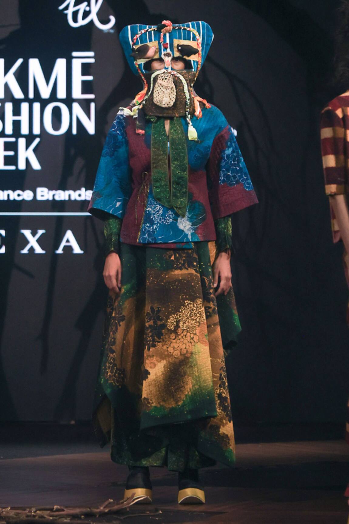 Til Green Galaxy Quilted Skirt 