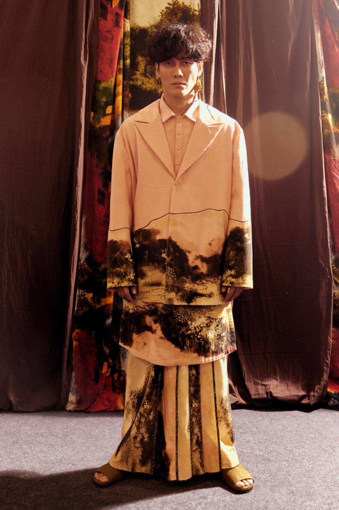 Til Pink Monet Oversized Jacket 