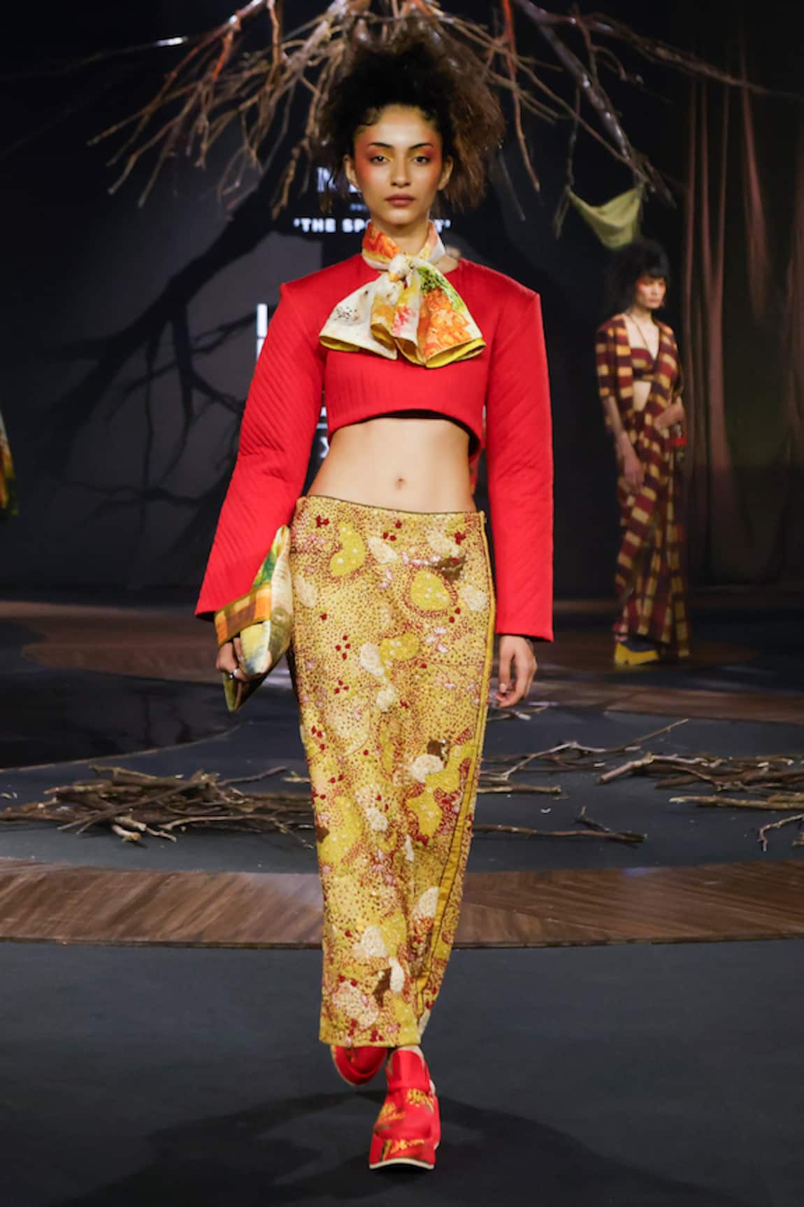 Til Red Statement Crop Top 