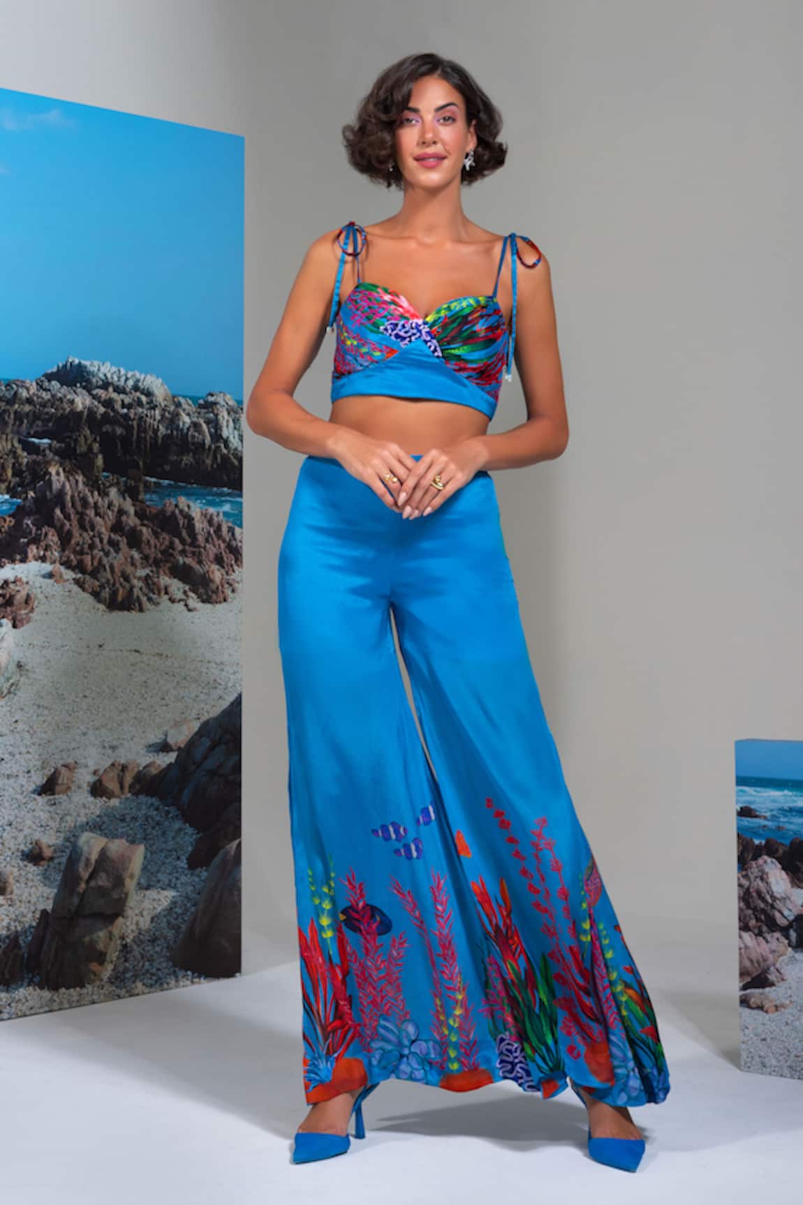 Nautanky Blue Lagoon Pant Set 