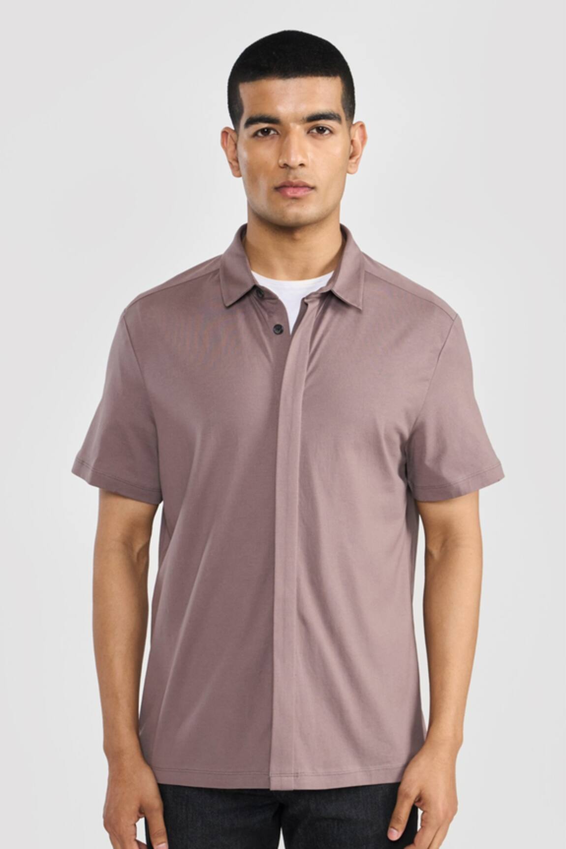 PERONA Designer Brown Shirt 