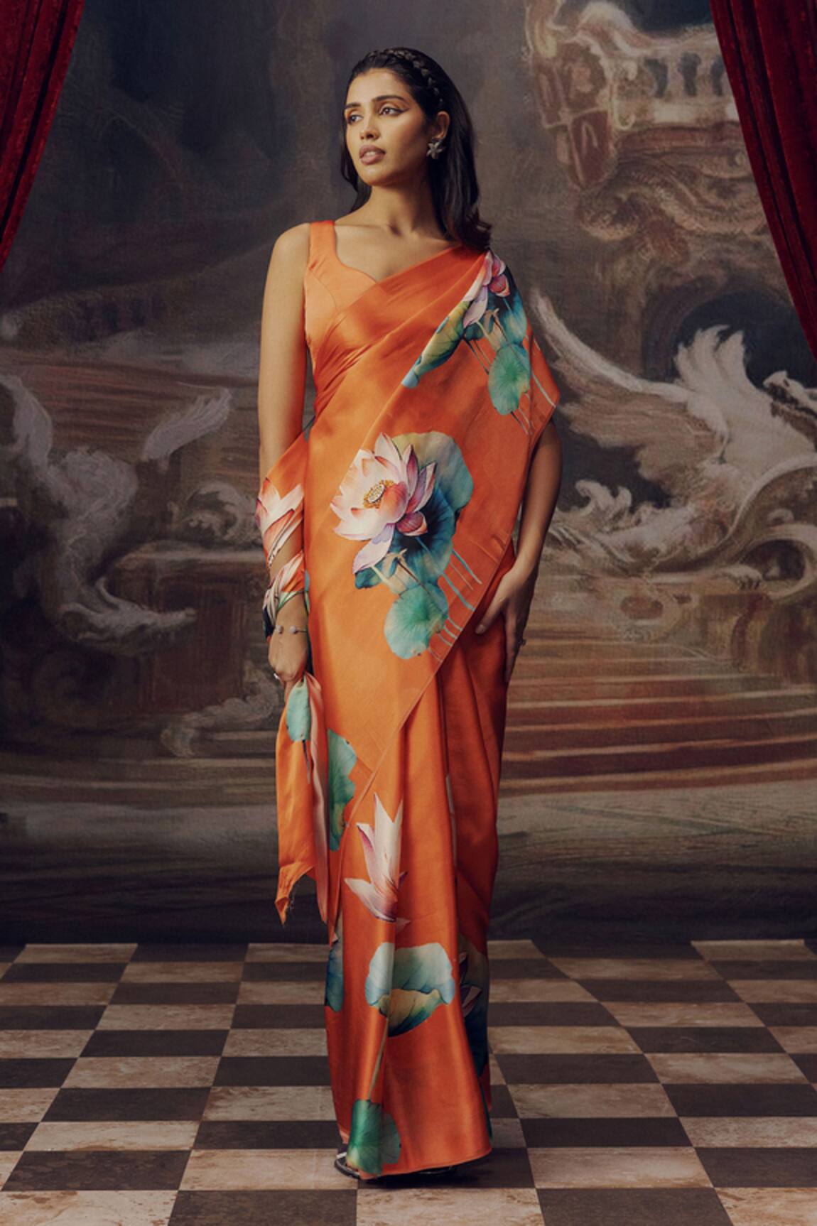 Studio 113 Designer Satin Silk Saree 
